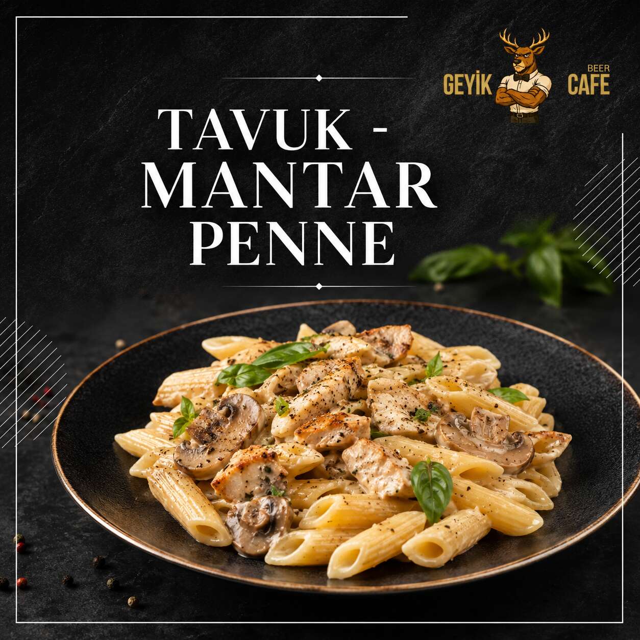 Chicken and Mushroom Penne