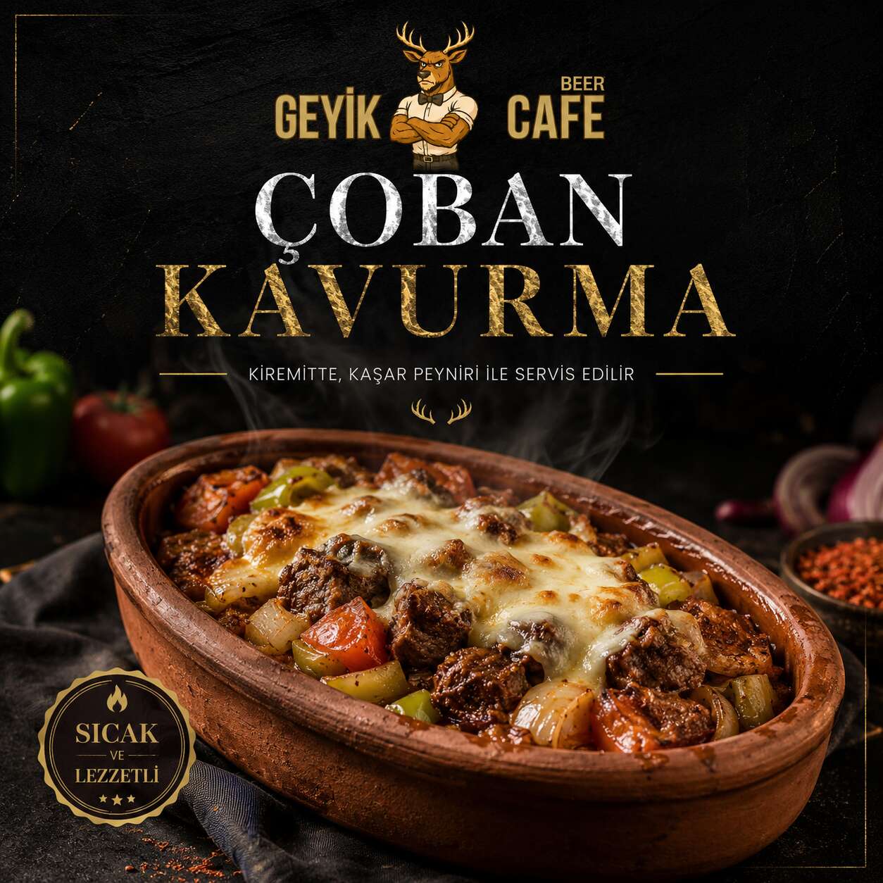 Çoban Kavurma with Kaşar Cheese