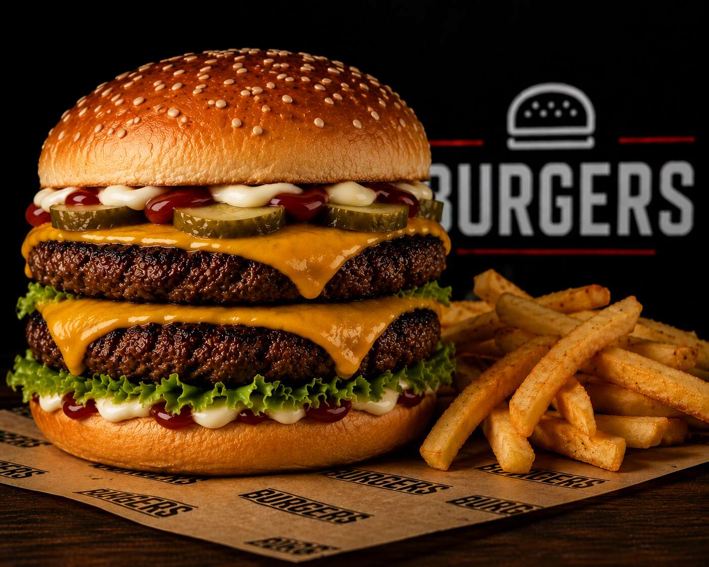 Double cheeseburger