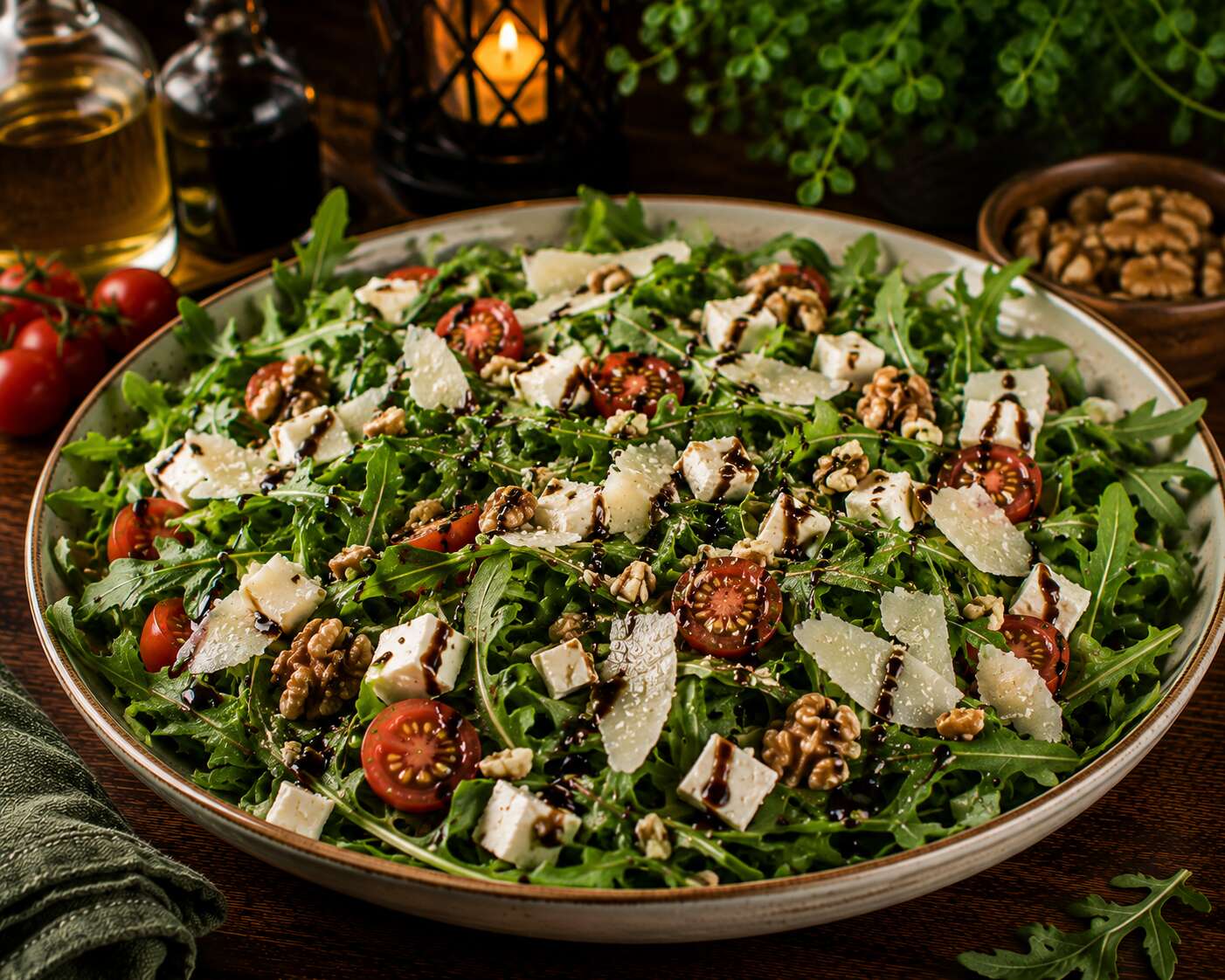 Peynirli Roka Salata