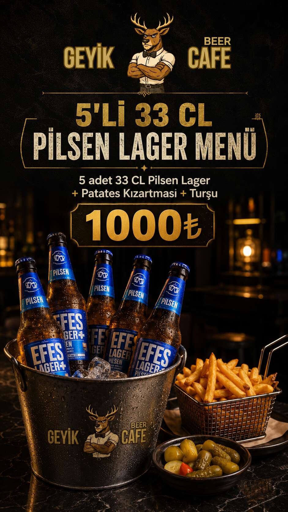 Geyik 5-piece 33 cl Pilsner Lager Meal