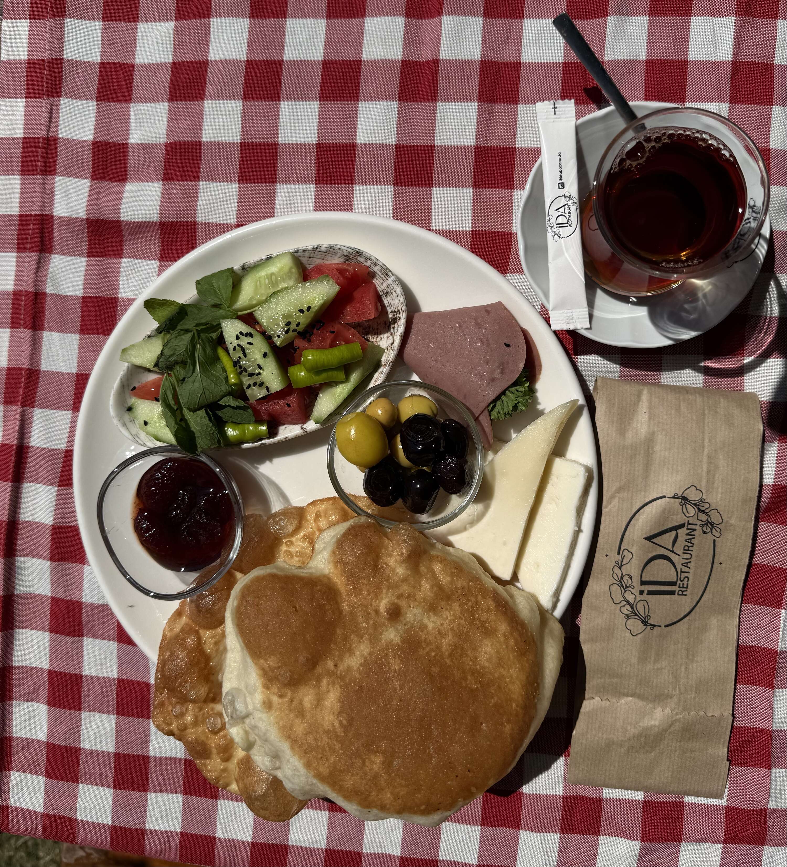 Breakfast Plate with Pişi