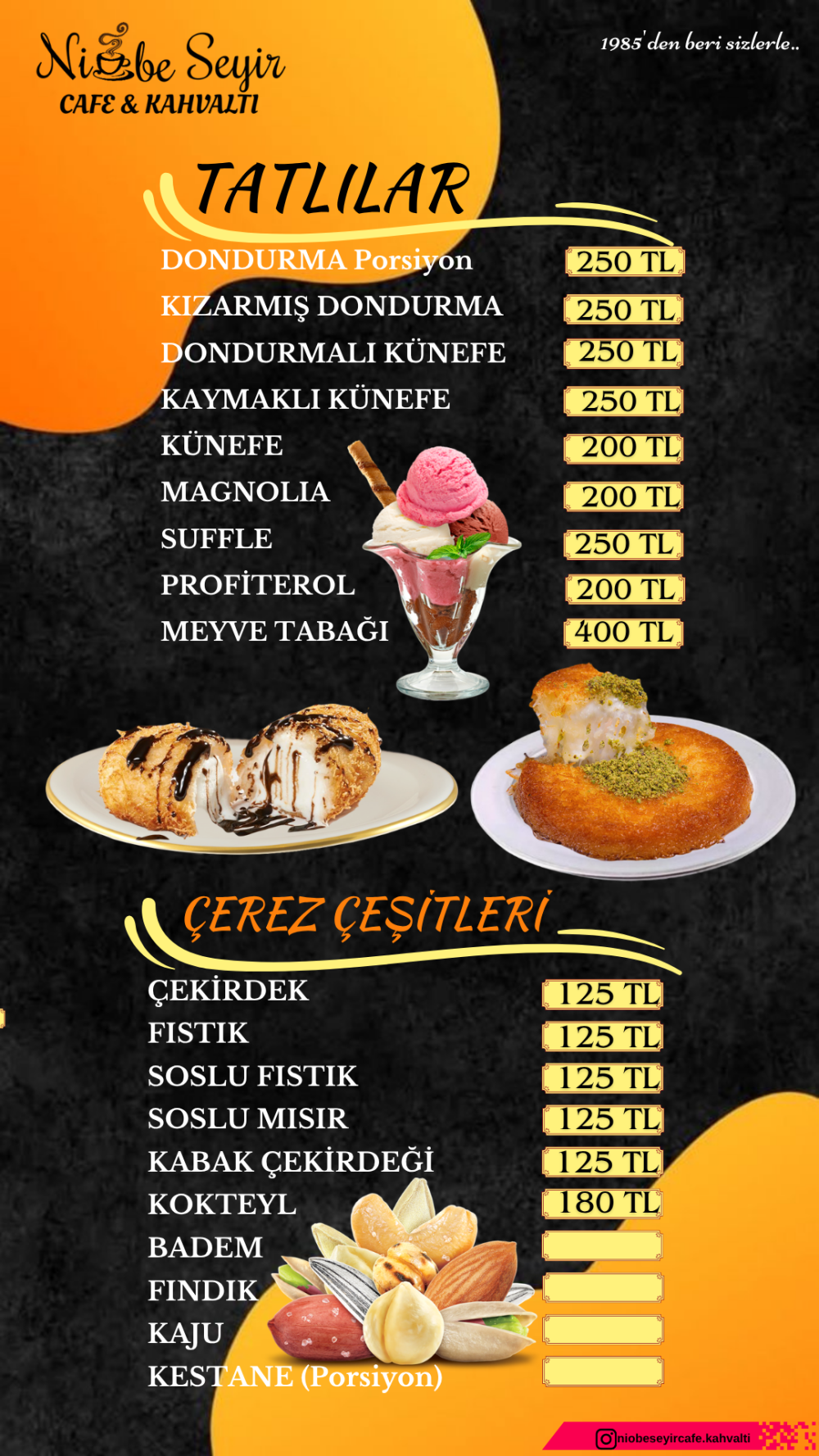 TATLI & ÇEREZ ÇEŞİTLERİ 