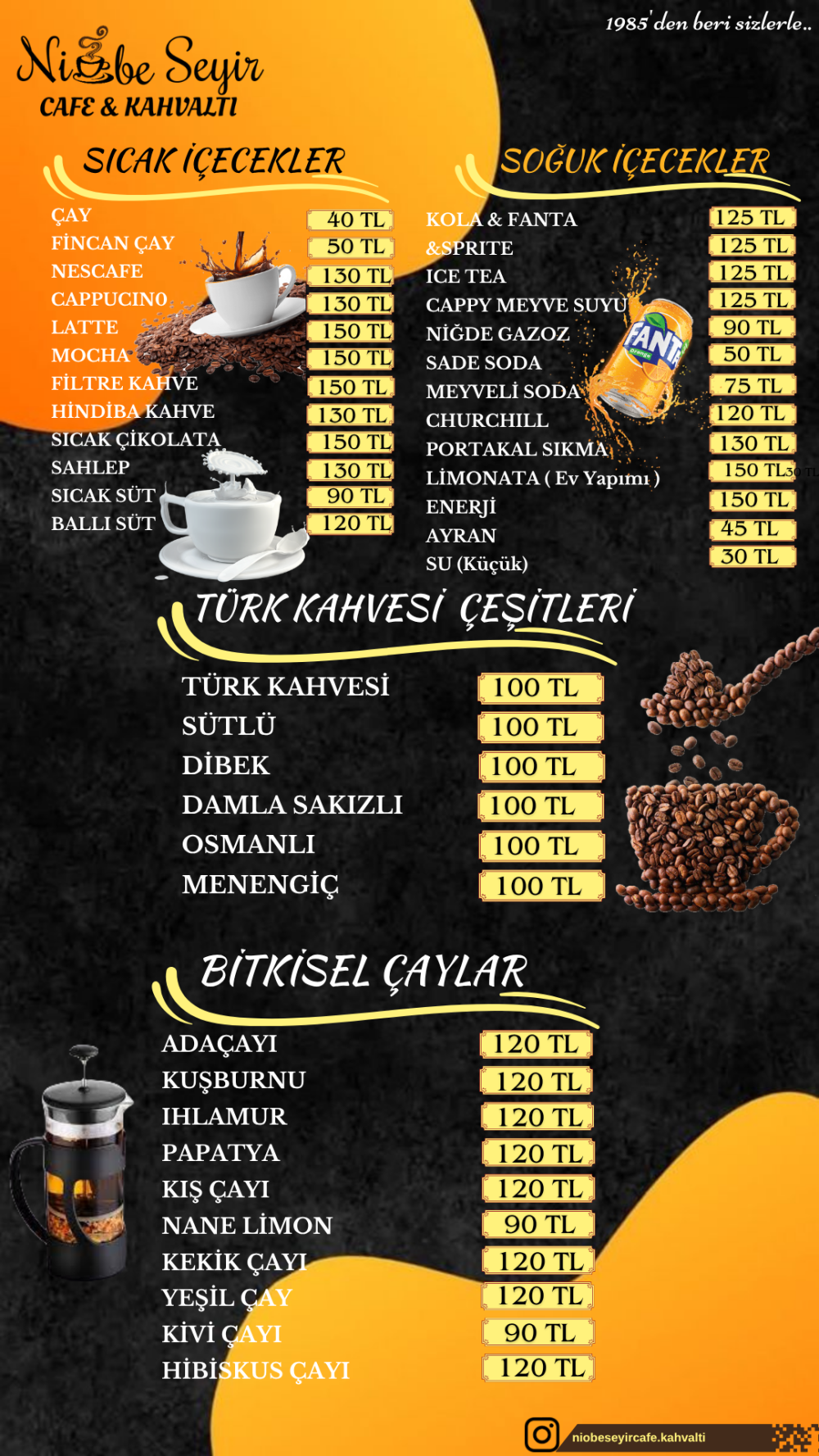 SICAK & SOĞUK İÇECEKLER 
