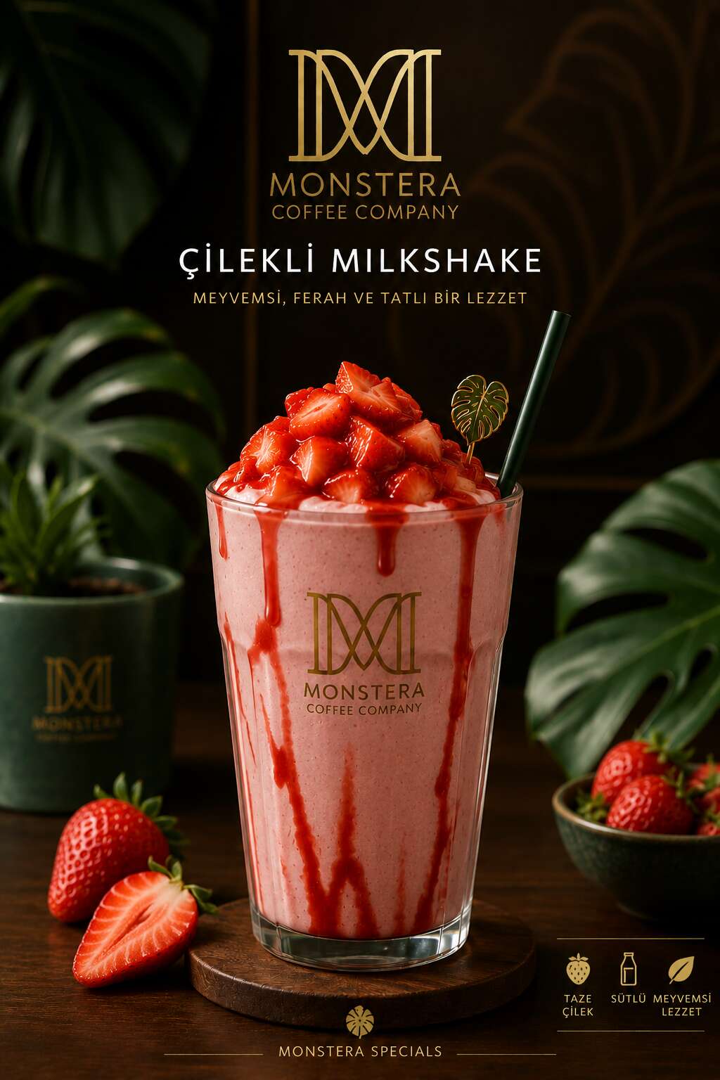 Strawberry milkshake