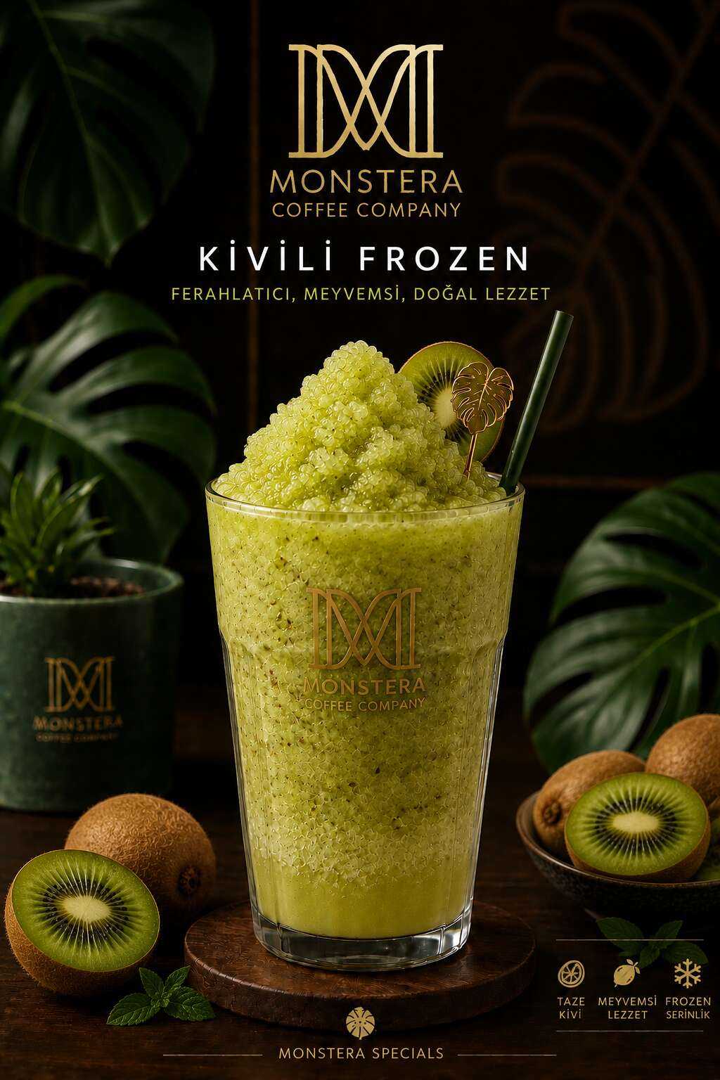 Kiwi frozen drink
