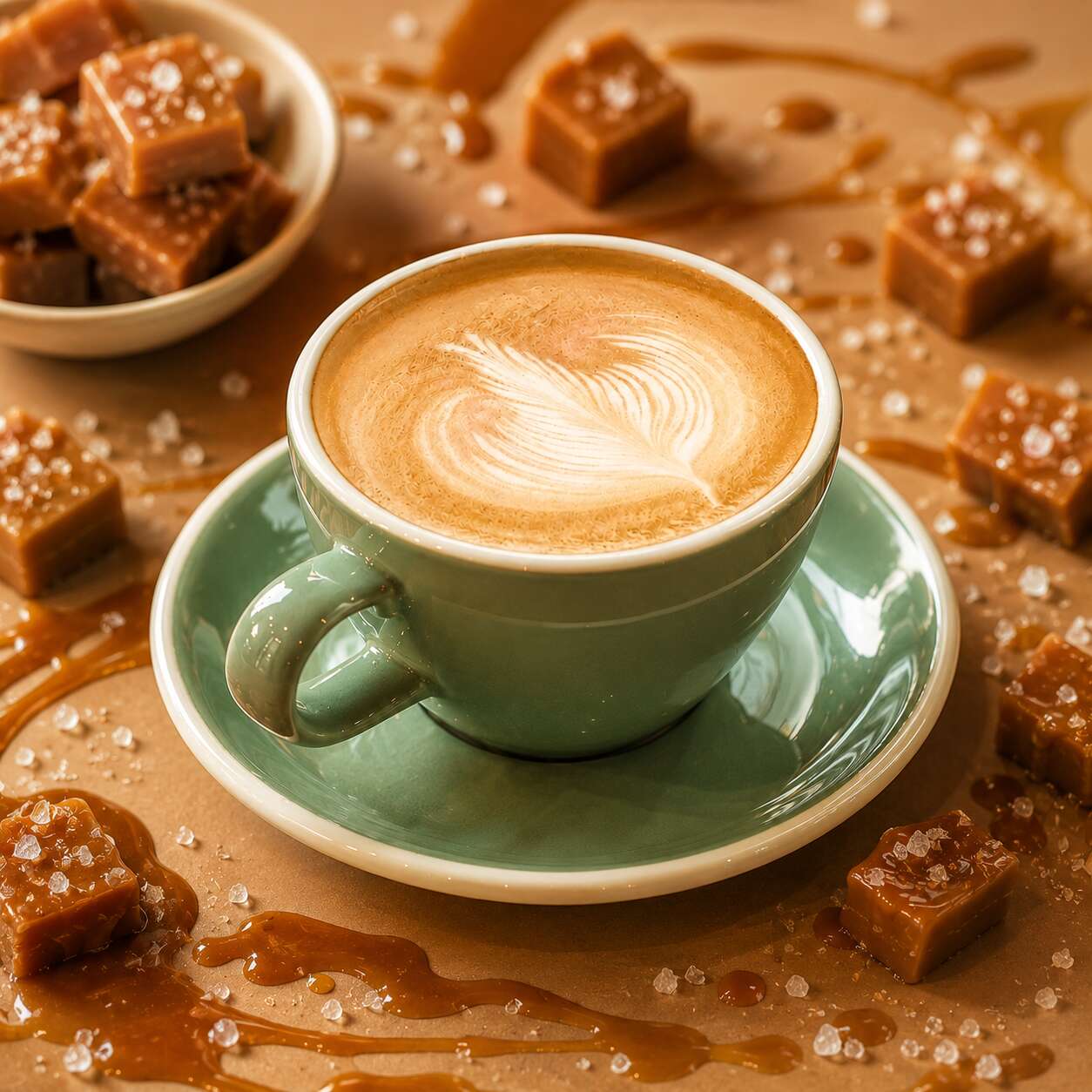 Salt caramel latte