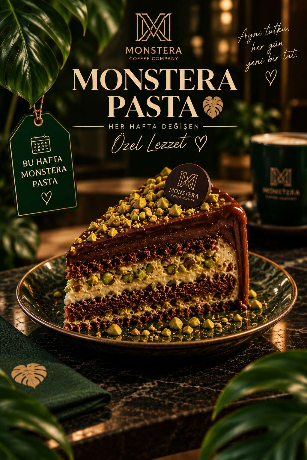 Monstera cake