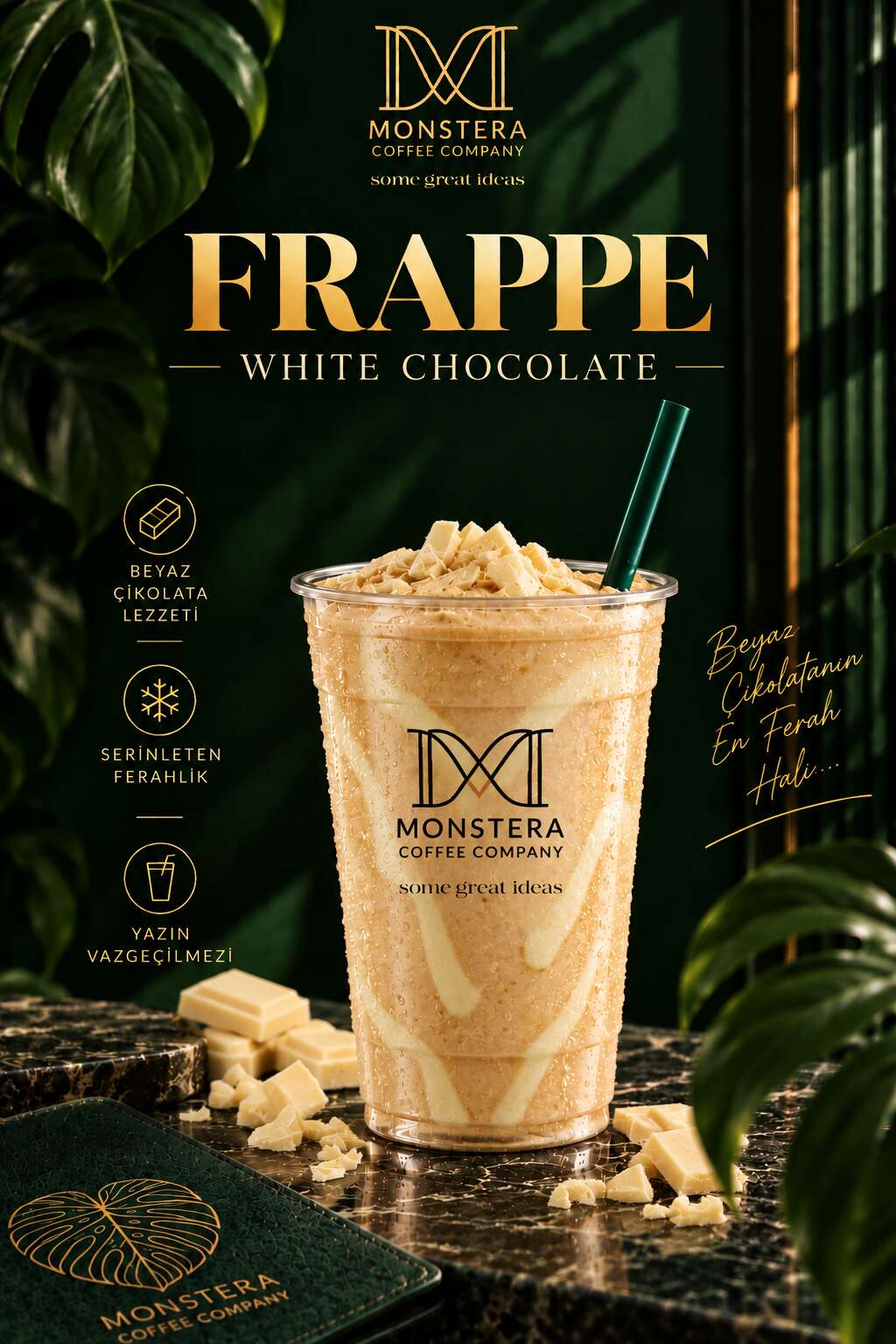 White chocolate frappé