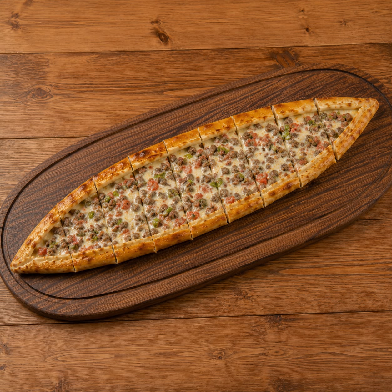 Kuşbaşılı Kaşarlı Pide