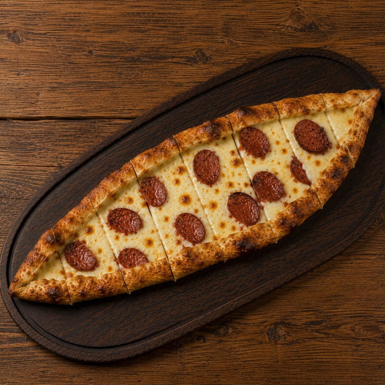 Sucuklu Kaşarlı Pide