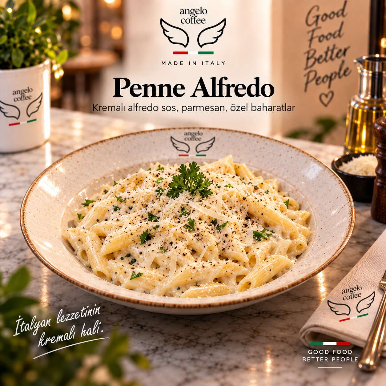 Penne Alfredo