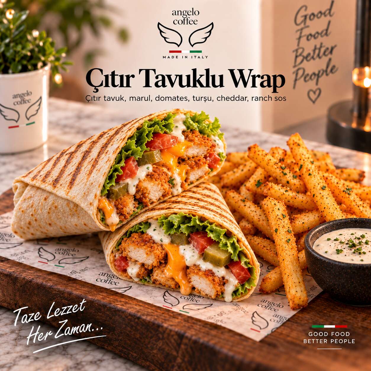Çıtır Tavuklu Wrap