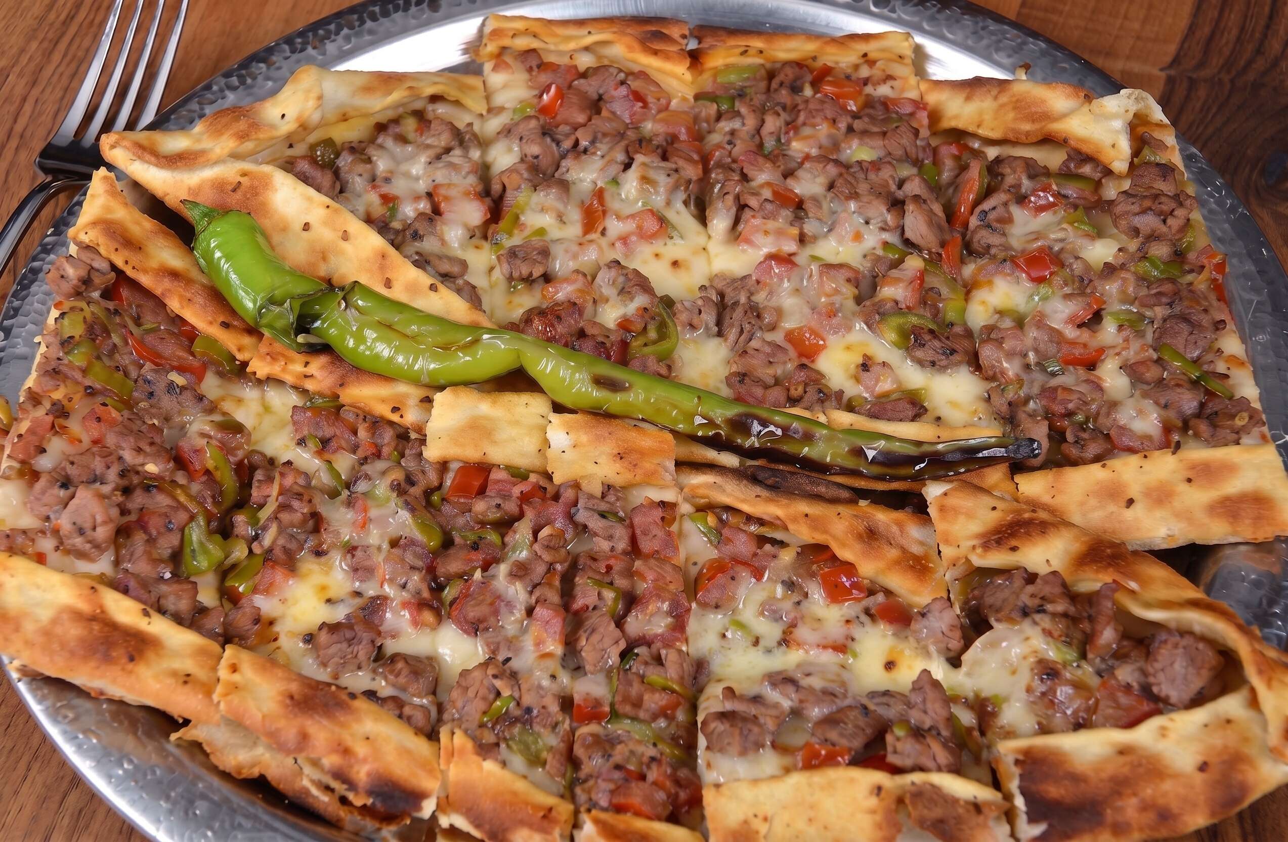 Kuşbaşılı Kaşarlı Pide