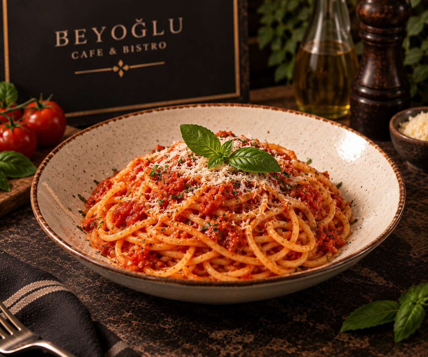 NAPOLİTEN SOSLU SPAGETTİ