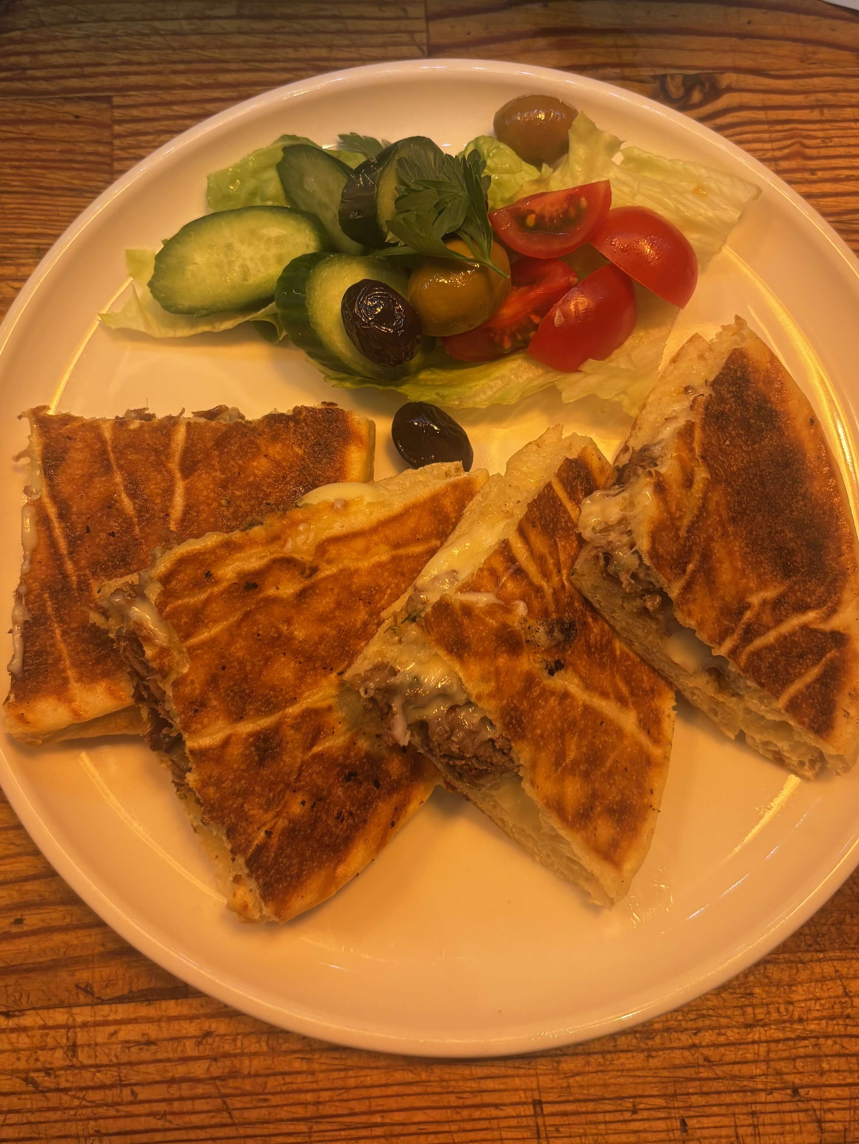 Kavurma and kaşar cheese toast