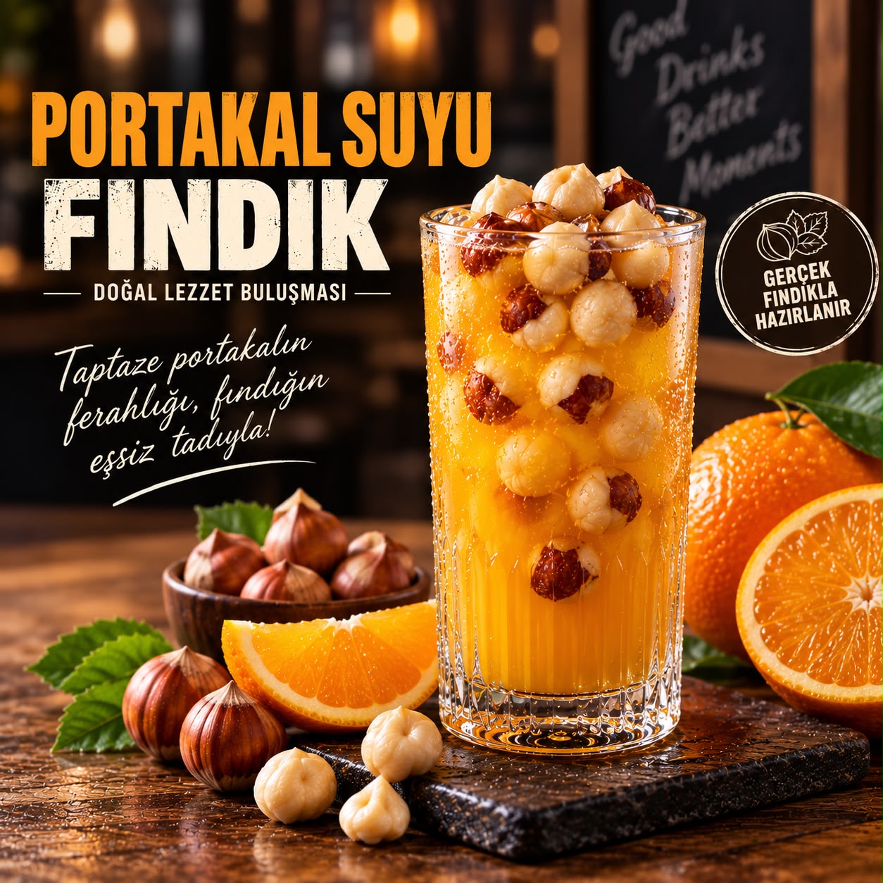 PORTAKAL SUYU + FINDIK