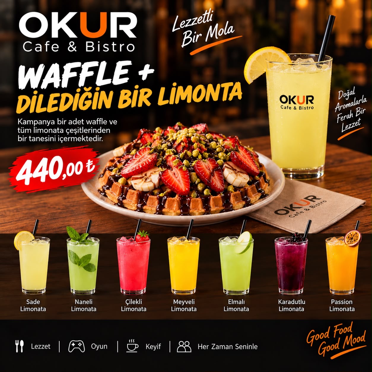 Waffle + Dilediğin Bir Limonta