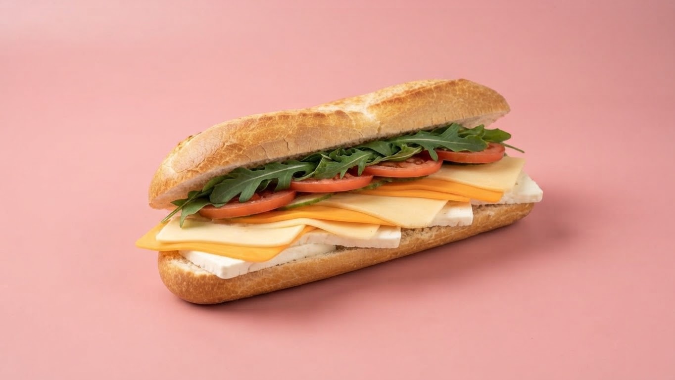 4 Peynirli Vejetaryen Sandwich 