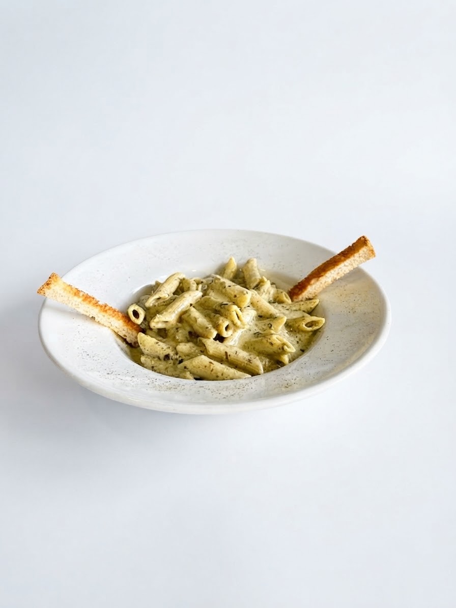 Penne with Pesto Sauce