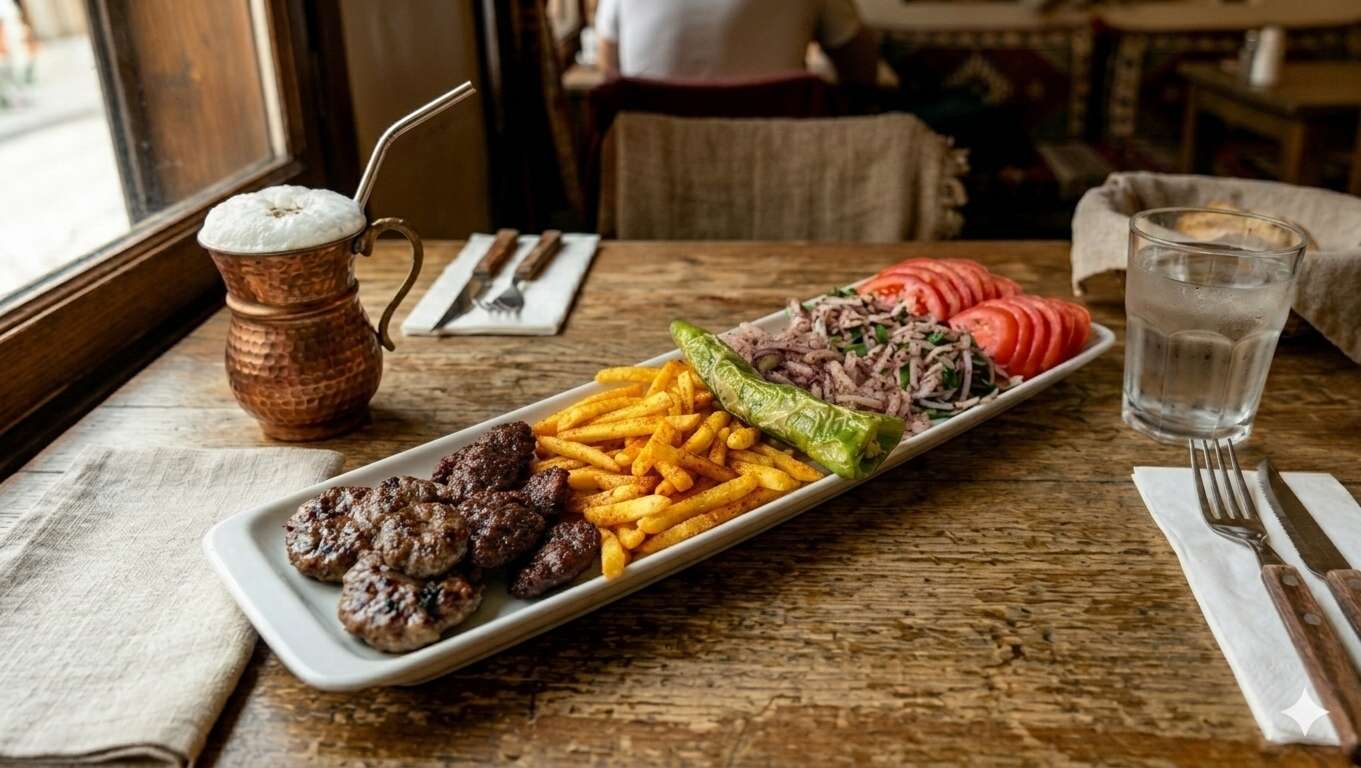 Porsiyon köfte, portion of meatballs , порция фрикаделек