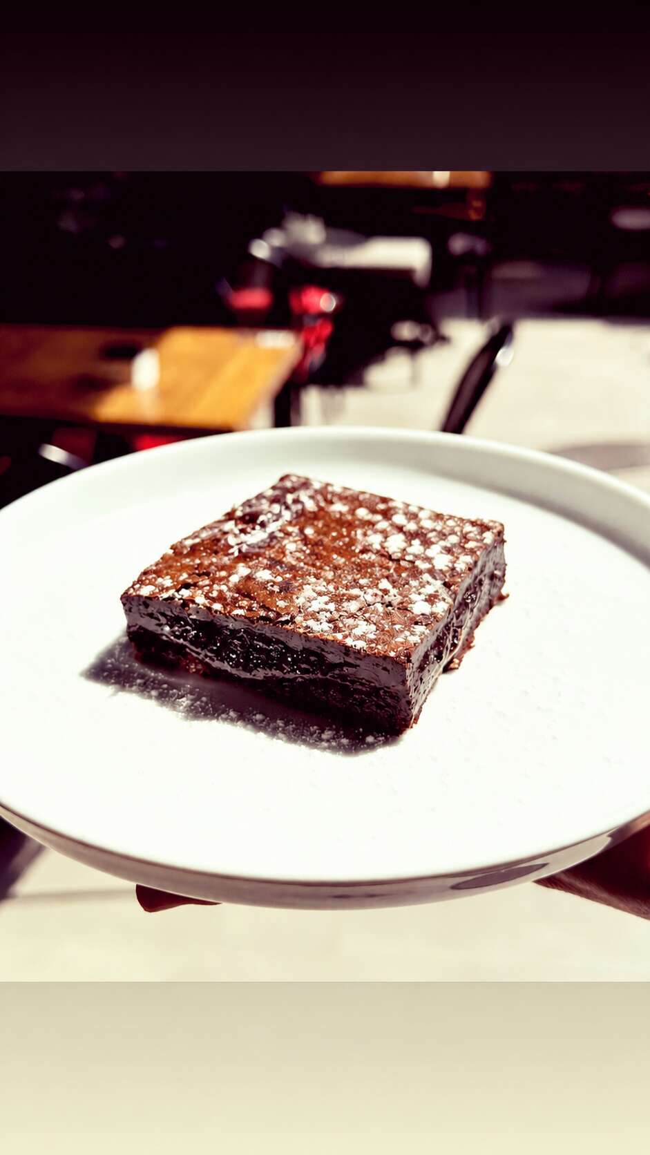 White Chocolate and Walnut Brownie