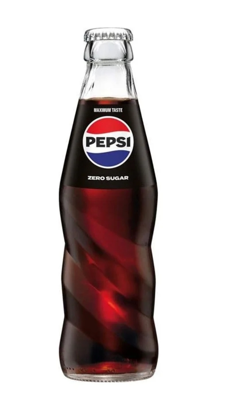 Pepsi Zero Glass Bottle
