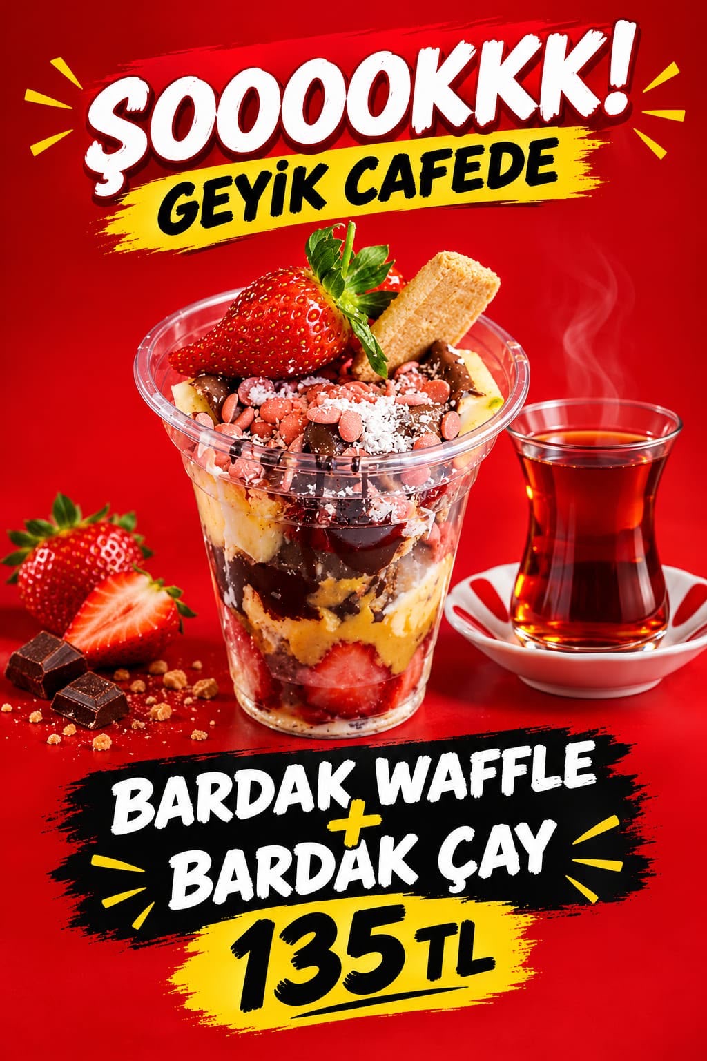 Cup Waffle + Tea