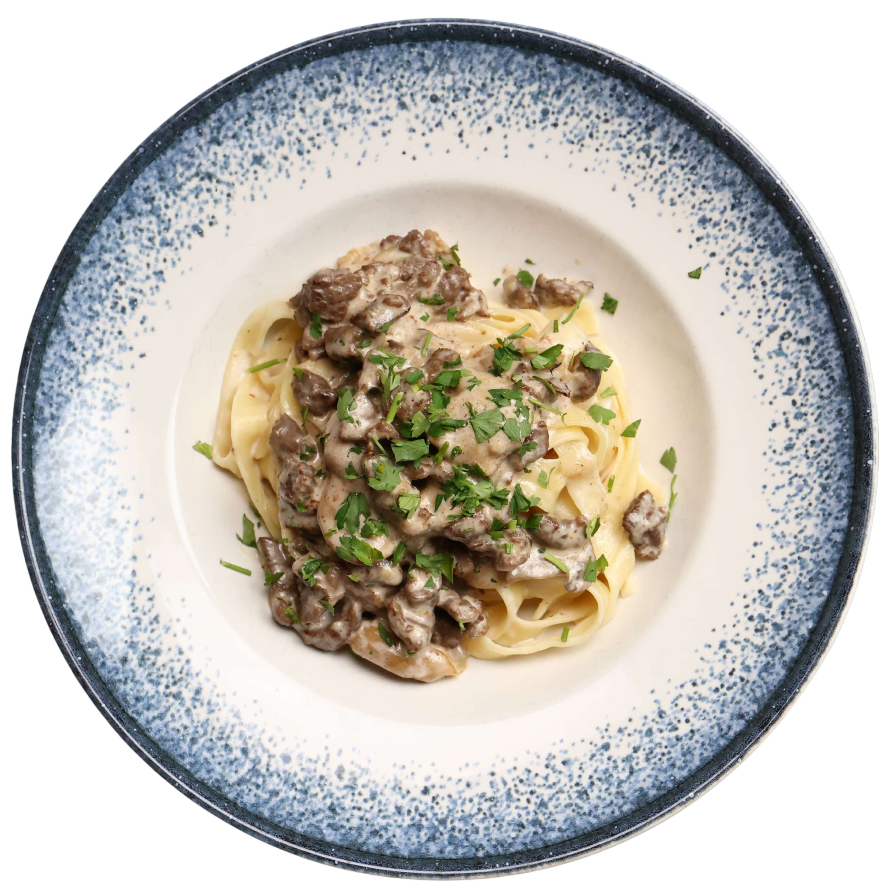 Porçini mantarlı bonfileli fettuccine