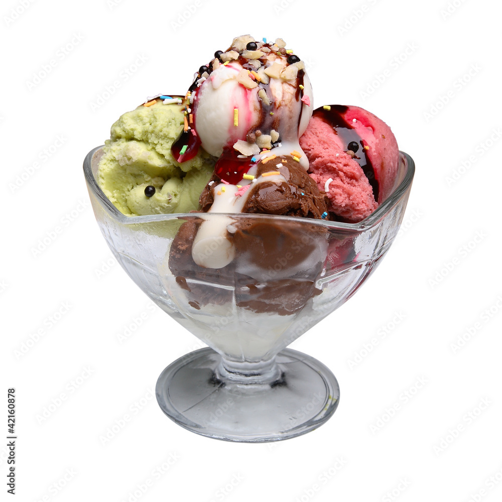 Ice cream, 4 scoops