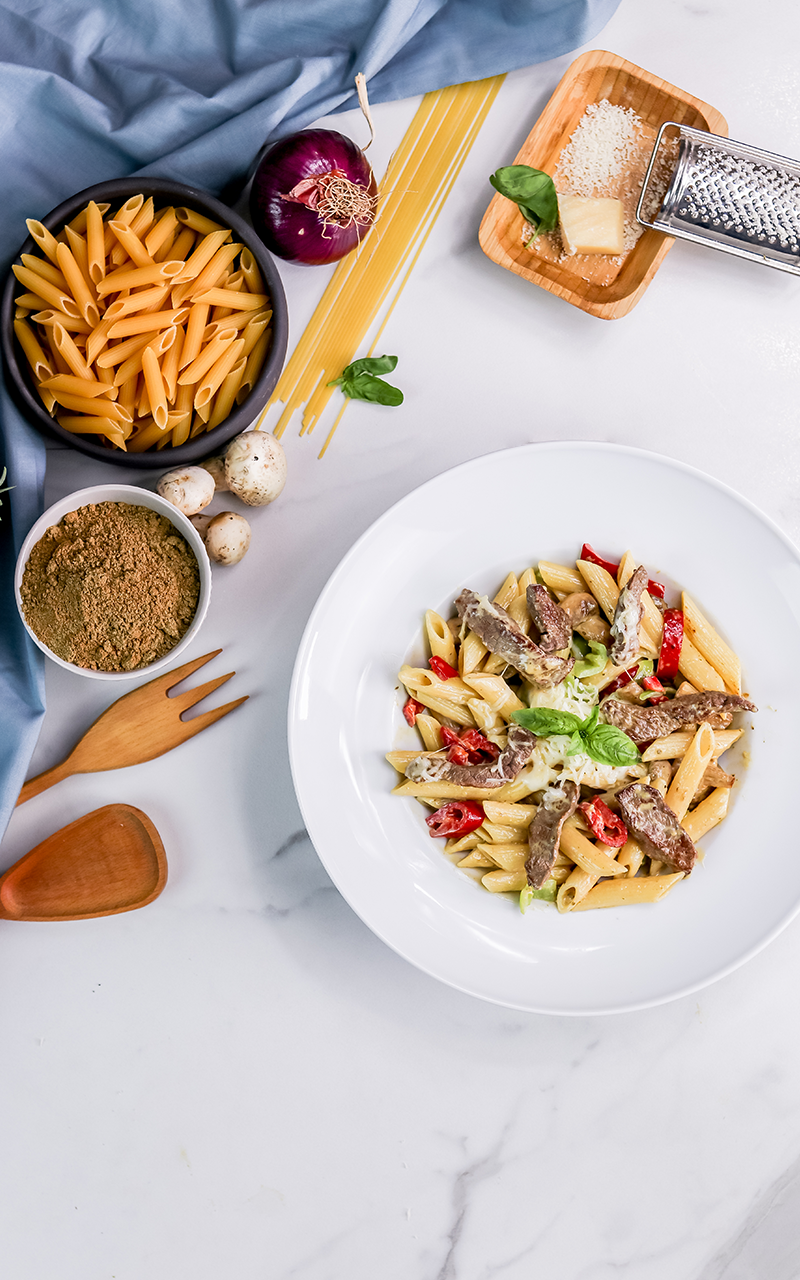 BİFTEKLİ PENNE