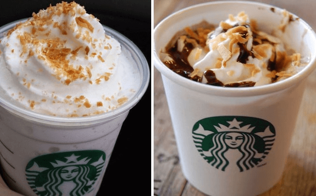 Coconut chocolate frappé