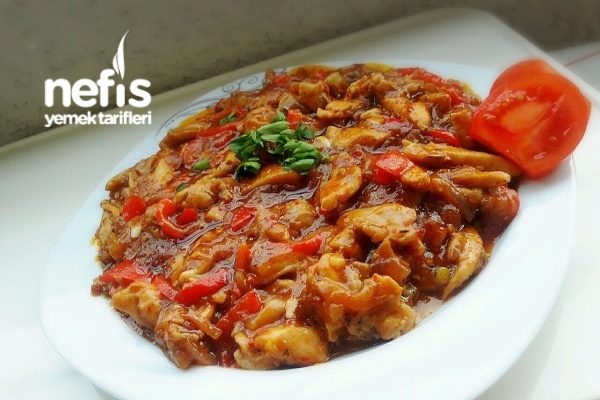 Chicken with barbecue sauce