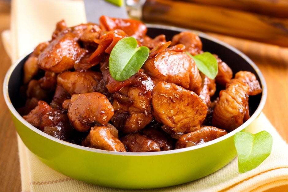 Chicken with soy sauce