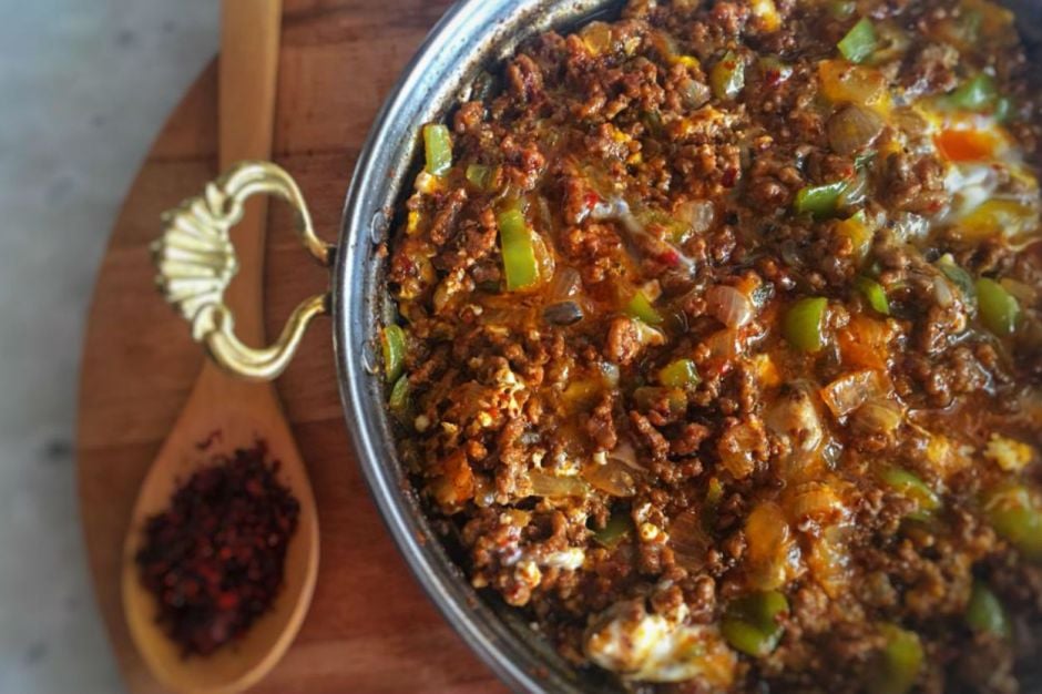 Minced-meat menemen