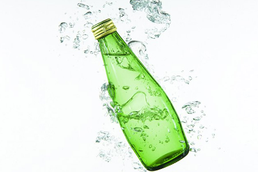 Plain sparkling water