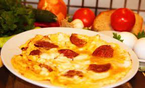 Sucuklu Kaşarlı Omlet 