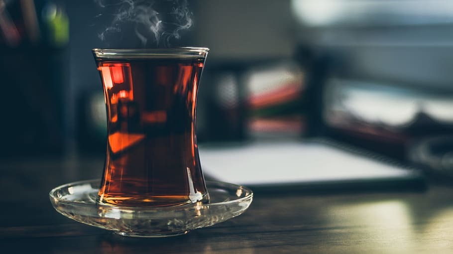 Çay stəkanda 