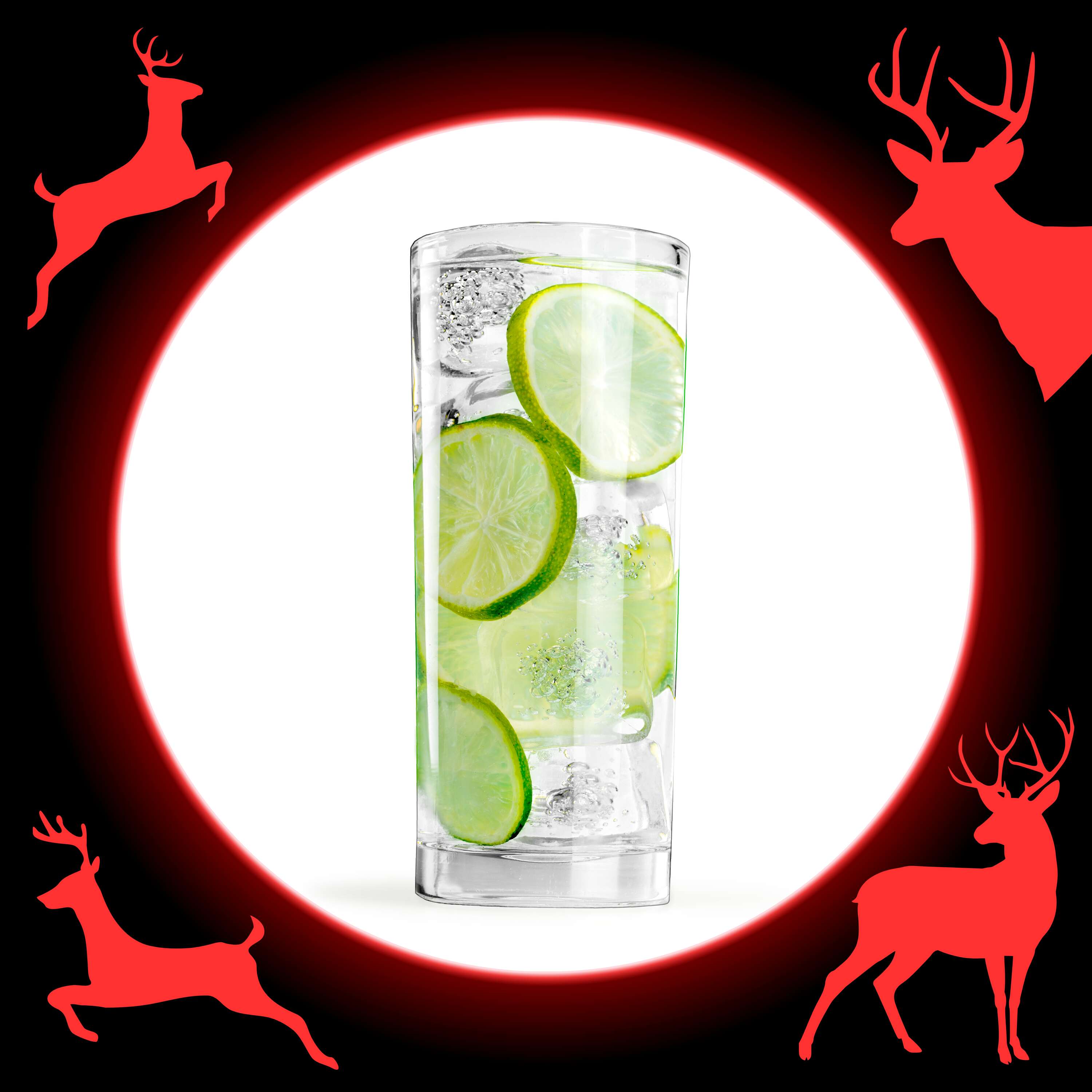 Sparkling water with lemon