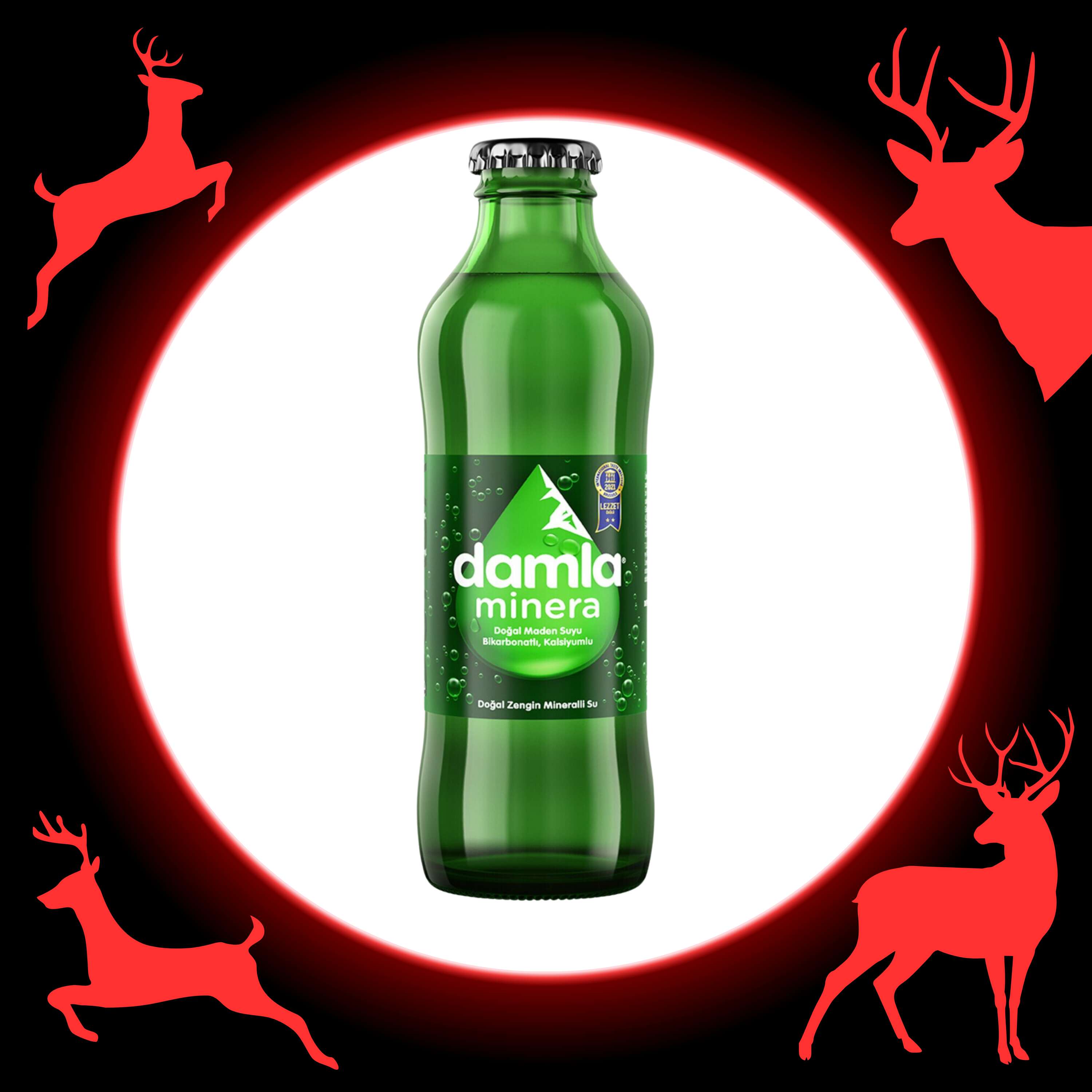Plain sparkling mineral water