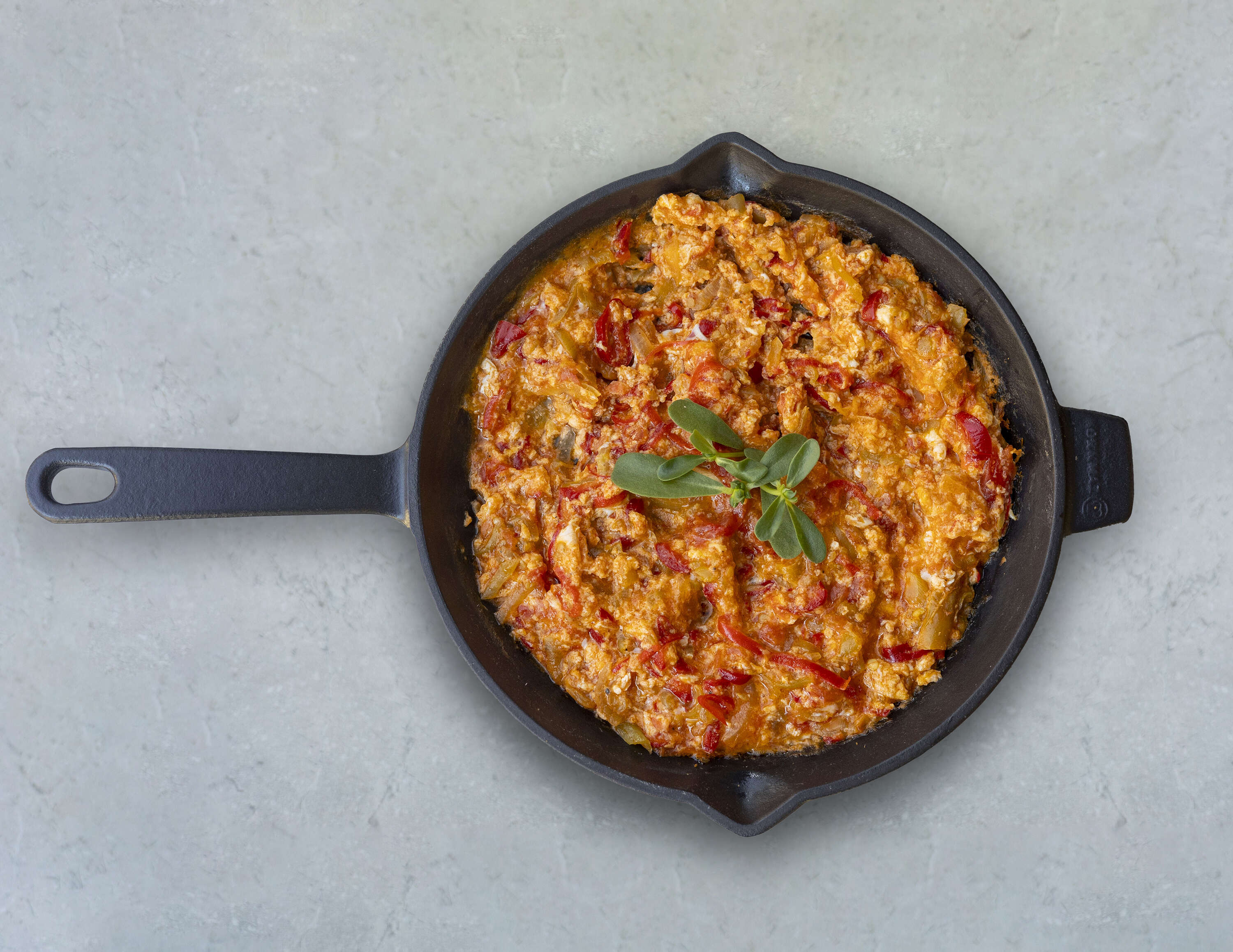 Menemen and bread