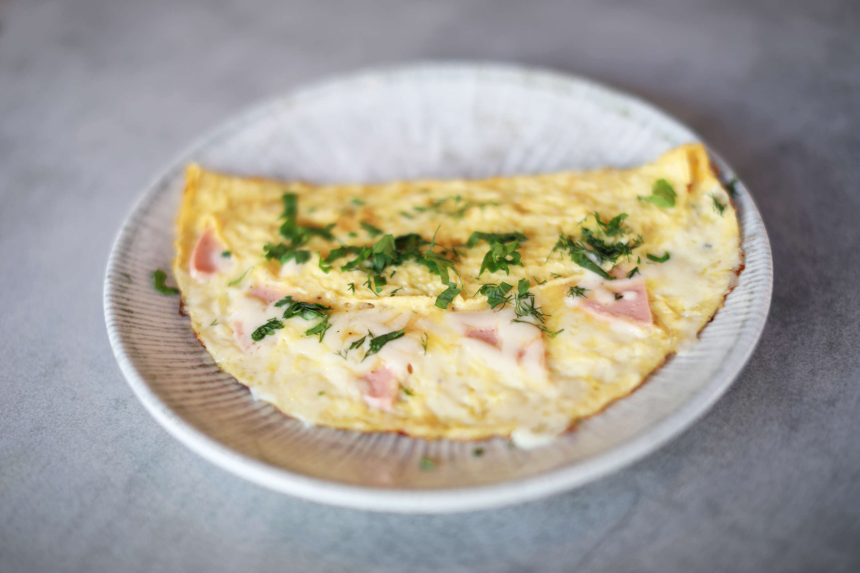 Salam kaşarlı Omlet