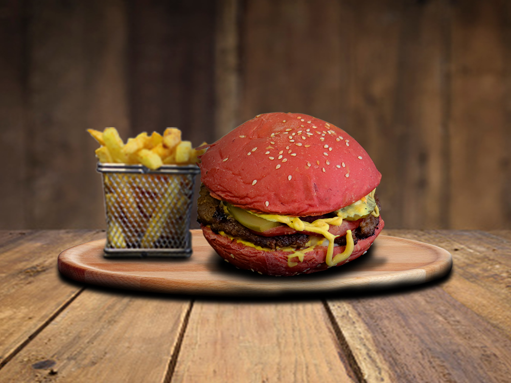 Fiko Burger (MOR EKMEK)