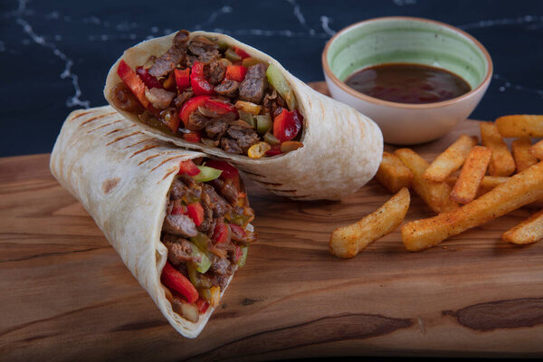 Biftekli Wrap