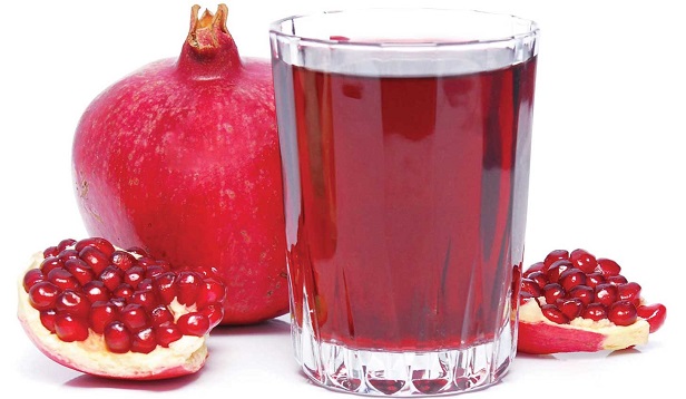 Freshly squeezed pomegranate juice