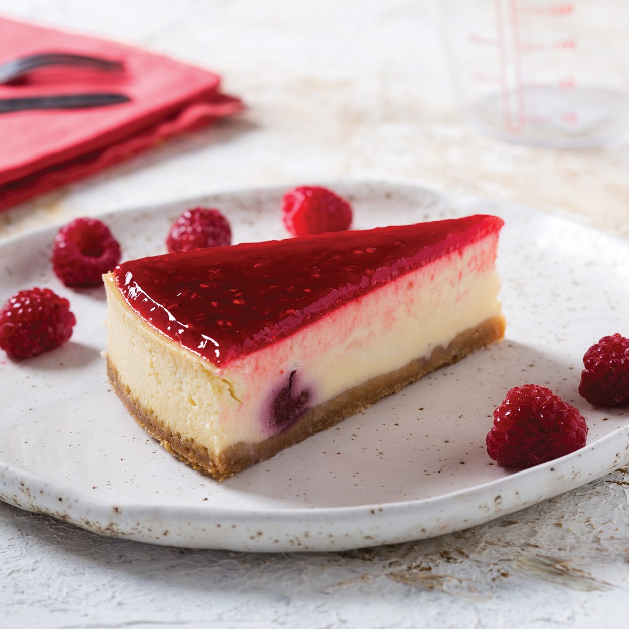 Raspberry cheesecake