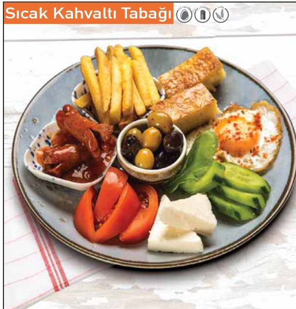 Sıcak Kahvaltı Tabağı