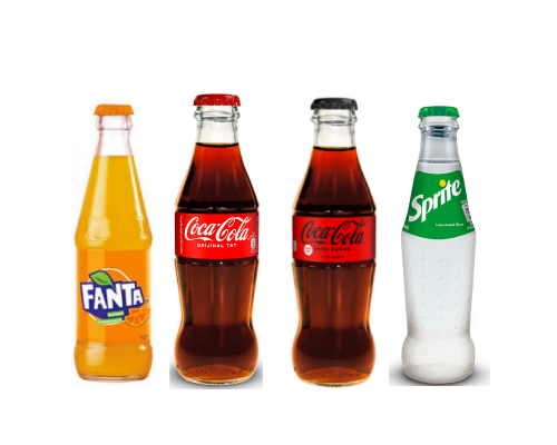 COCA COLA - COCA COLA ZERO - FANTA - SPRITE - ICE TEA (330ML)