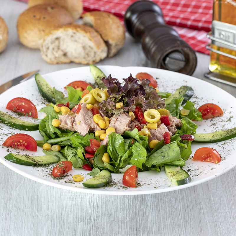 Ton Balıklı Yeşil Salata