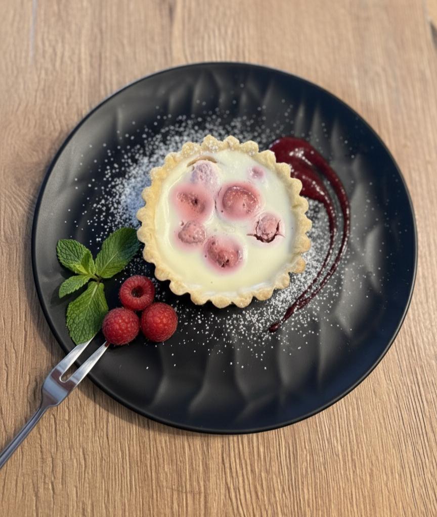 Frambuazlı Beyaz Çikolatalı Tart